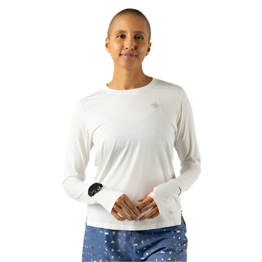 rabbit - UPF Tee LS - Snow White - Women's