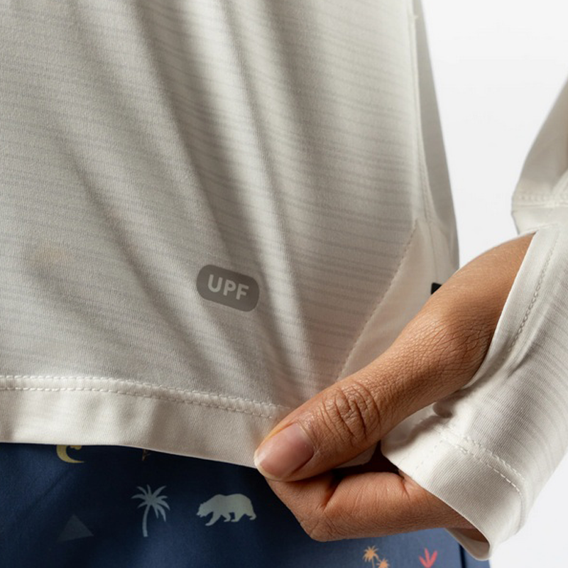 rabbit - UPF Tee LS - Snow White - Women's