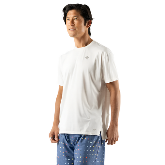 rabbit - UPF Tee SS - Snow White - Men's
