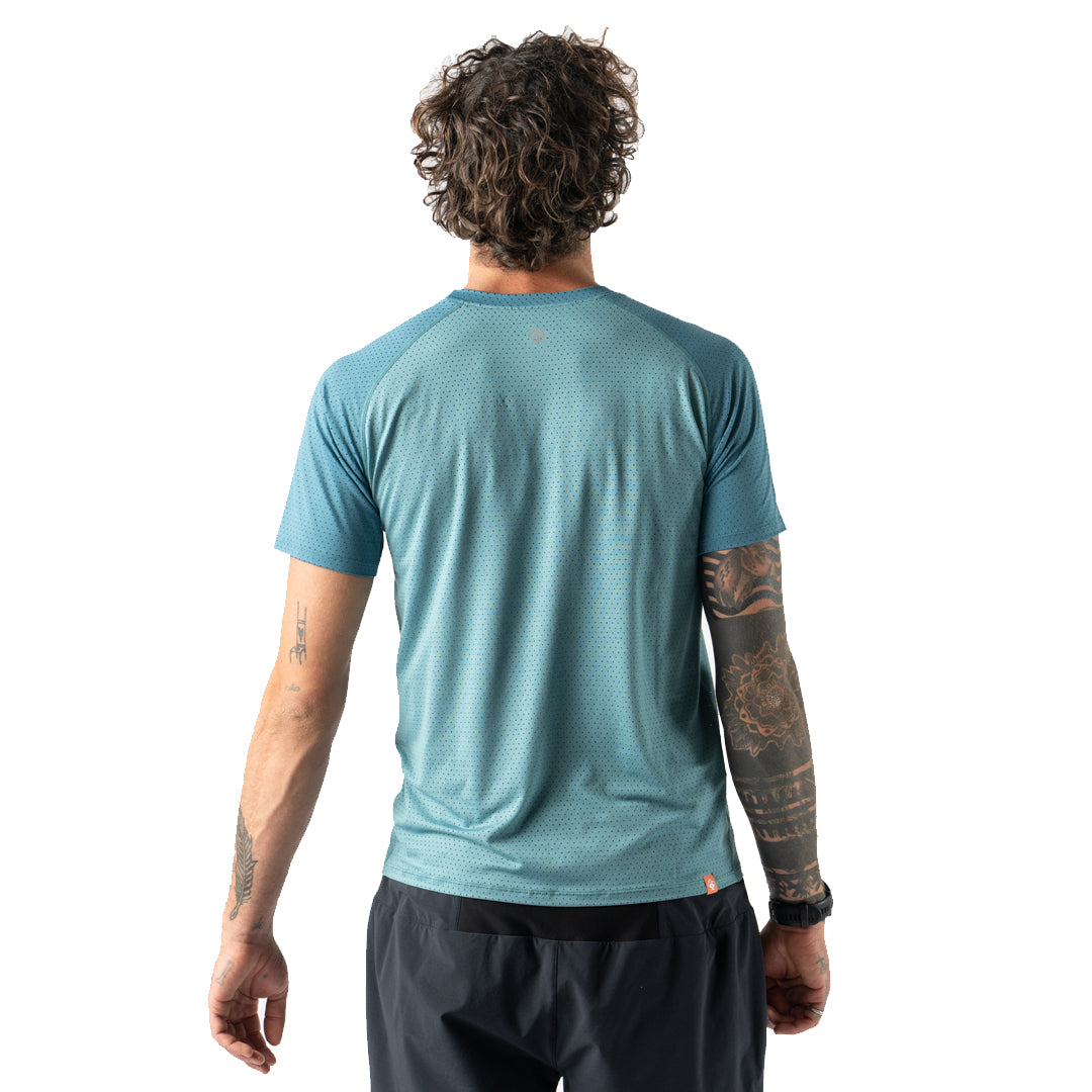 rabbit - EZ Tee Perf Trail SS - Mineral Blue - Men's