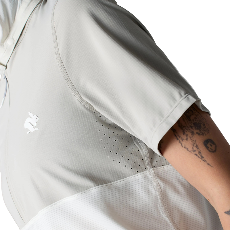 rabbit - Sunrunner UPF Tee Hoodie - White - Women's