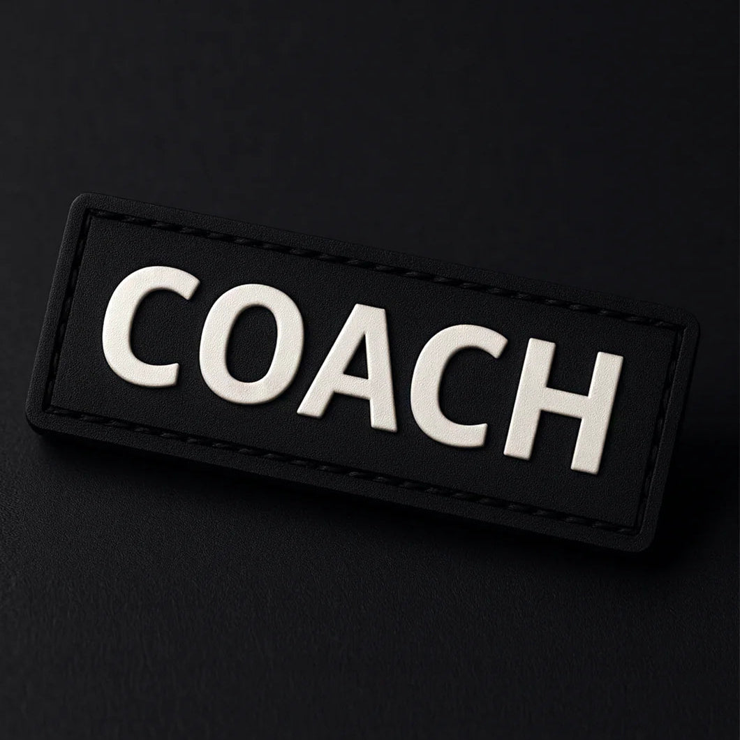 RDRC - Patch - Coach (White on Black)