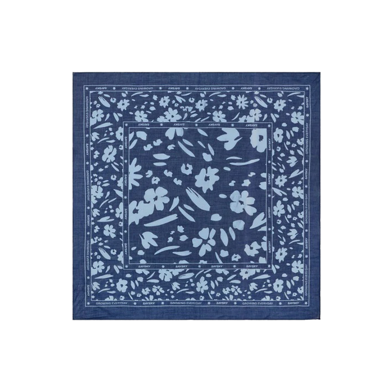 Saysky - Bandana - Blue Flower - Unisex