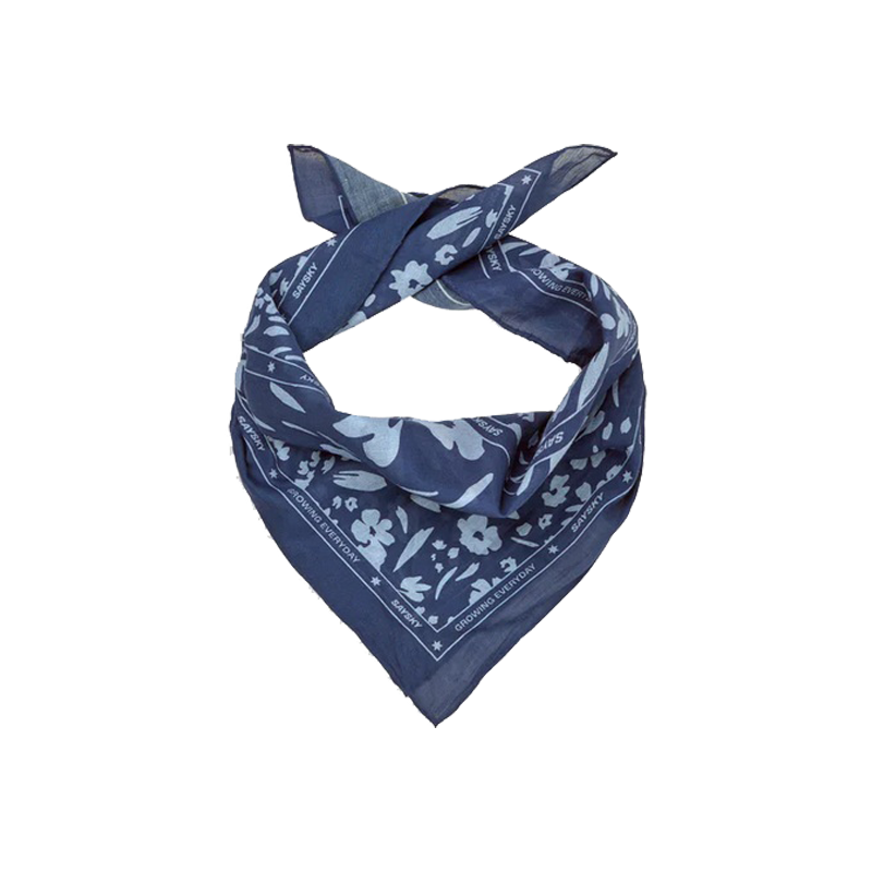 Saysky - Bandana - Blue Flower - Unisex