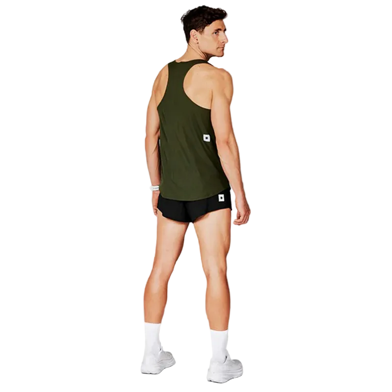 Saysky - Clean Flow Singlet - Green - Men's