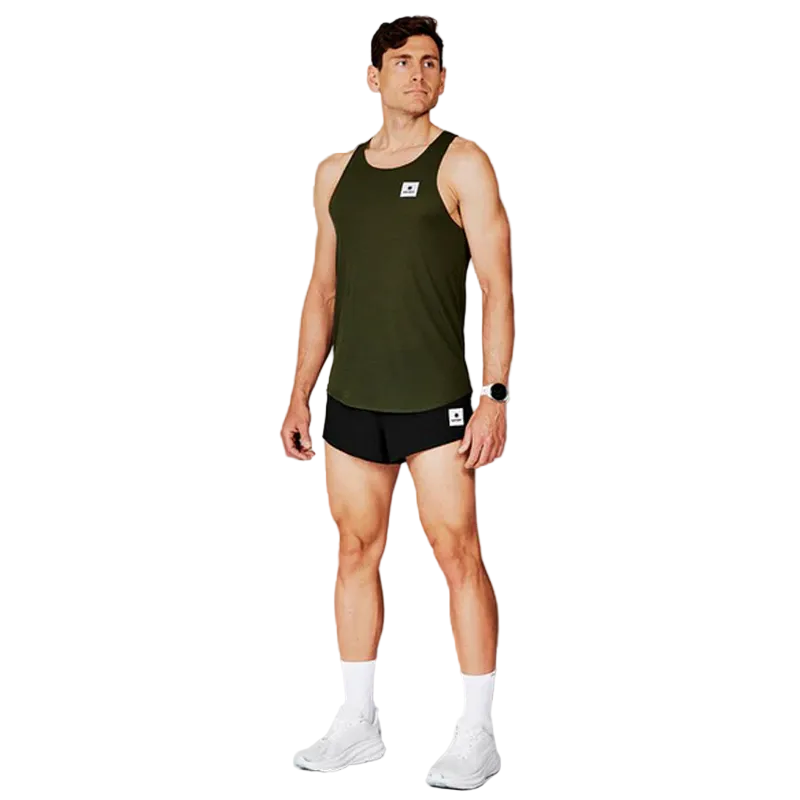 Saysky - Clean Flow Singlet - Green - Men's