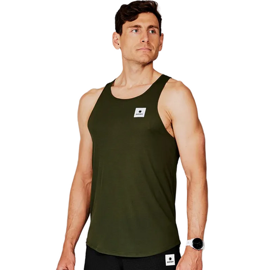 Saysky - Clean Flow Singlet - Green - Men's