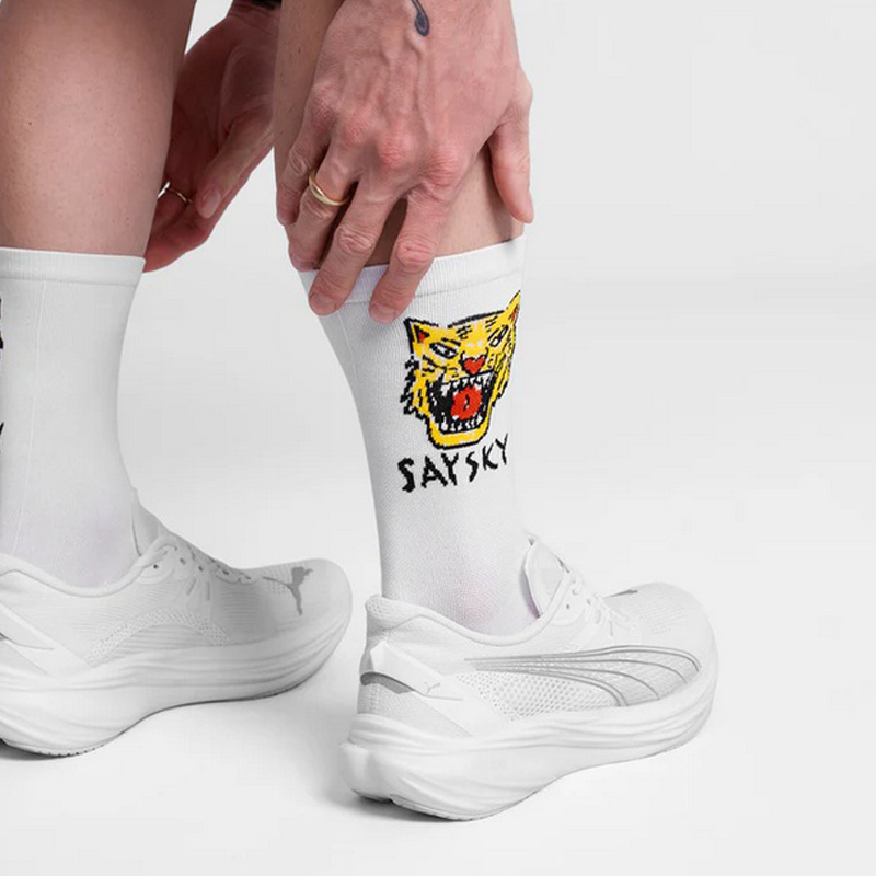 Saysky - Combat High Socks - White - Unisex