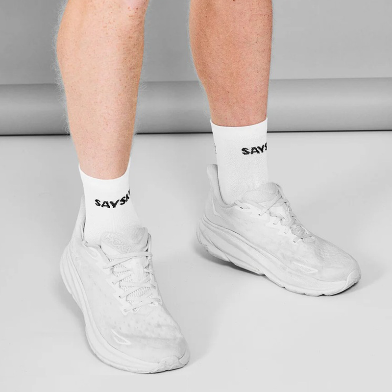 Saysky - Combat Quarter Socks - White - Unisex