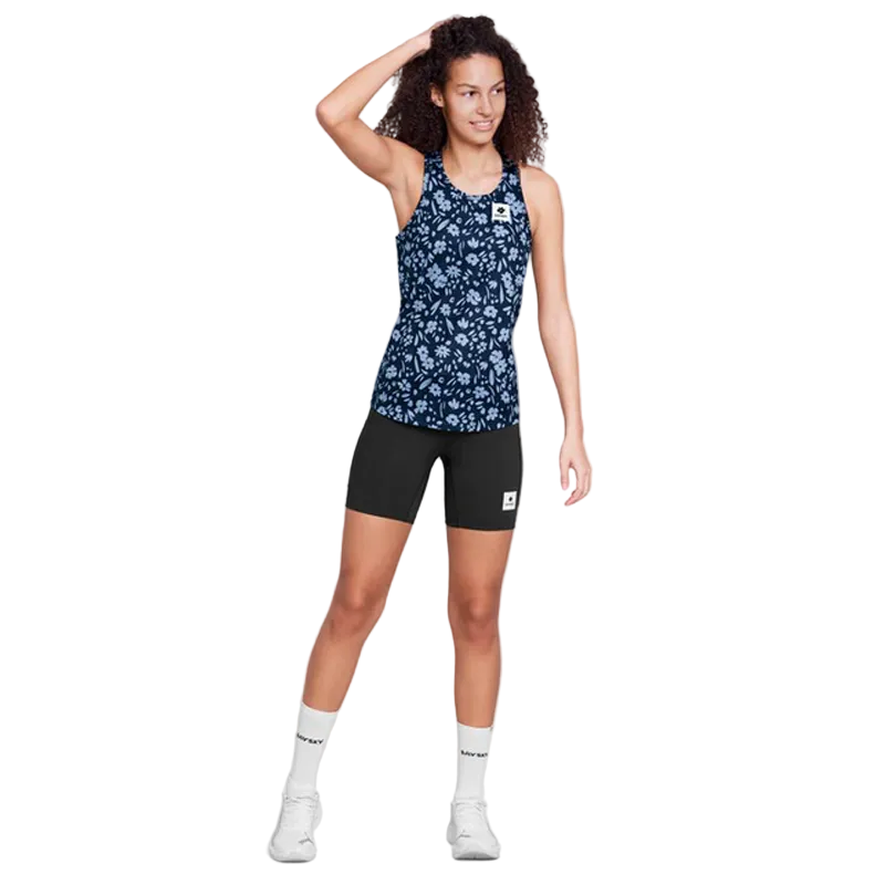 Saysky - Flower Combat Singlet - Blue Flower - Women's