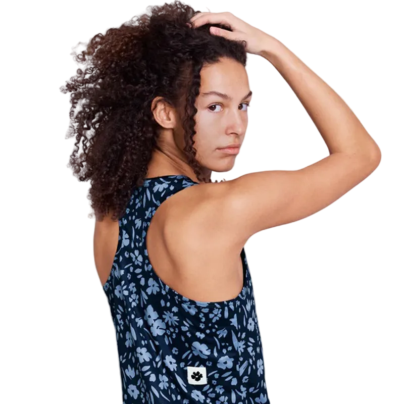 Saysky - Flower Combat Singlet - Blue Flower - Women's