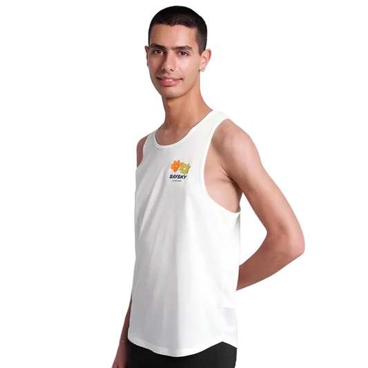 Saysky - Flower Combat Singlet - White - Men's