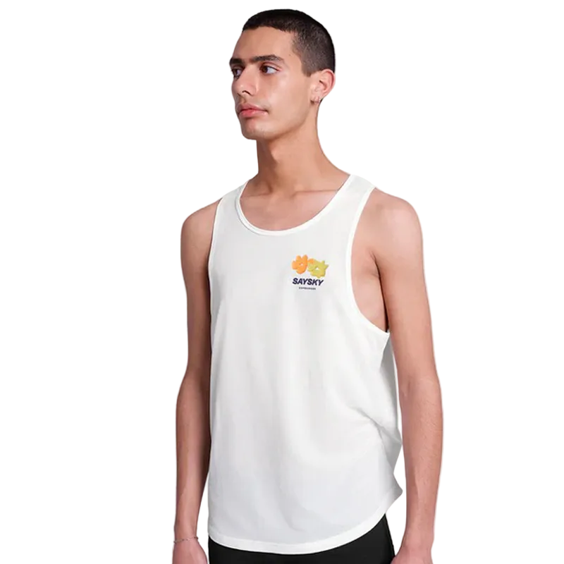 Saysky - Flower Combat Singlet - White - Men's