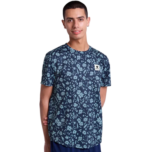 Saysky - Flower Combat T-Shirt - Blue Flower - Men's