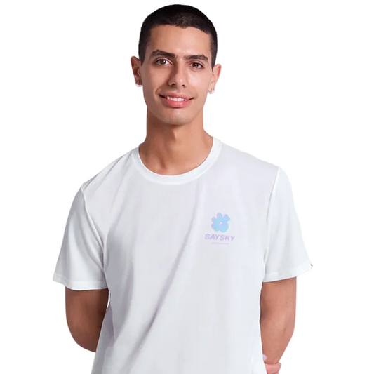 Saysky - Flower Combat T-Shirt - White - Men's