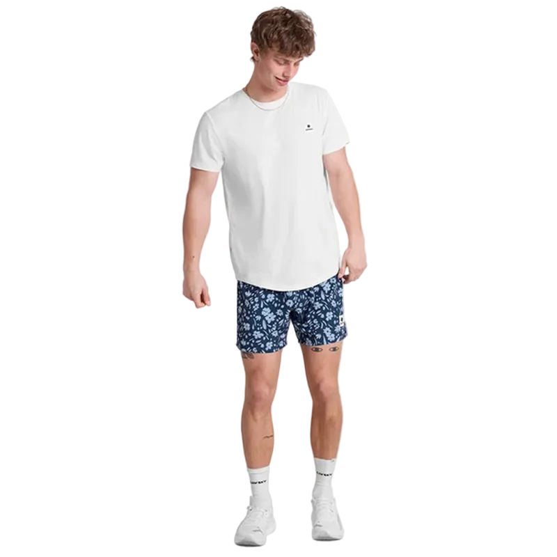 Saysky - Flower Pace Shorts 5" - Blue Flower - Men's