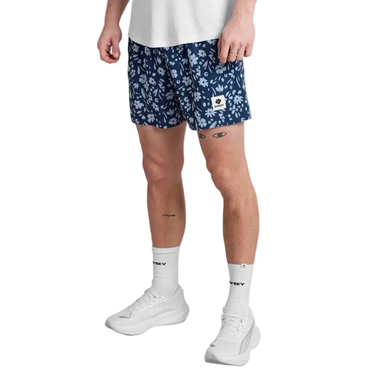 Saysky - Flower Pace Shorts 5" - Blue Flower - Men's