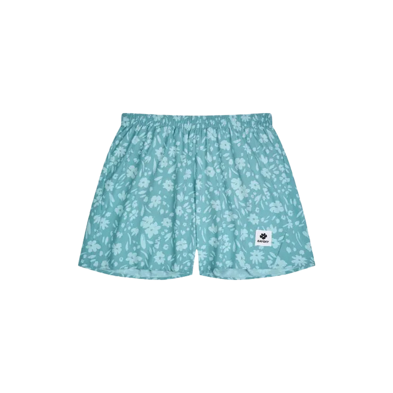 Saysky - Flower Pace Shorts 5" - Light Blue Flower - Men's