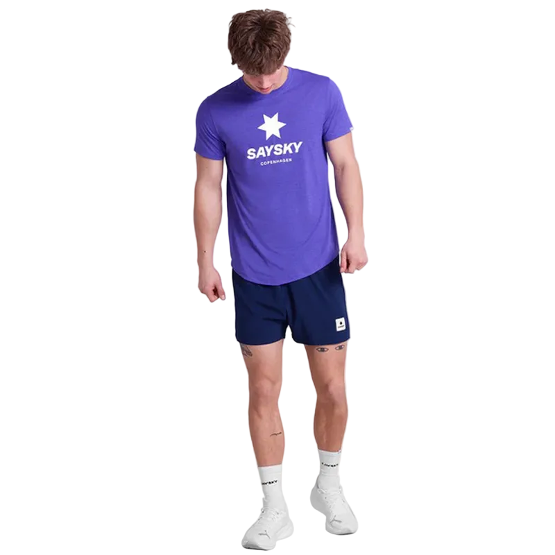 Saysky - Logo Combat Pro T-Shirt - Purple - Men's