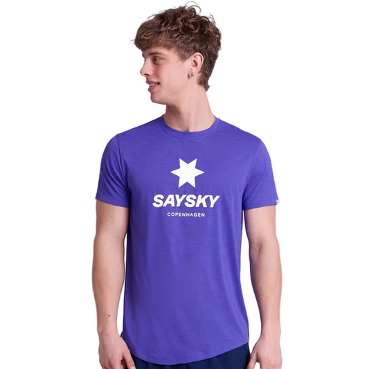 Saysky - Logo Combat Pro T-Shirt - Purple - Men's