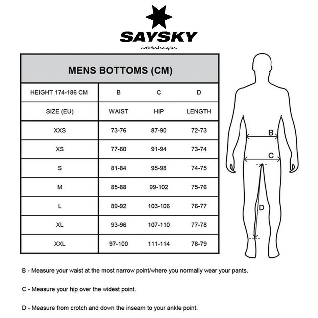 Saysky - Star Pace Shorts 5" - White/Blue - Men's