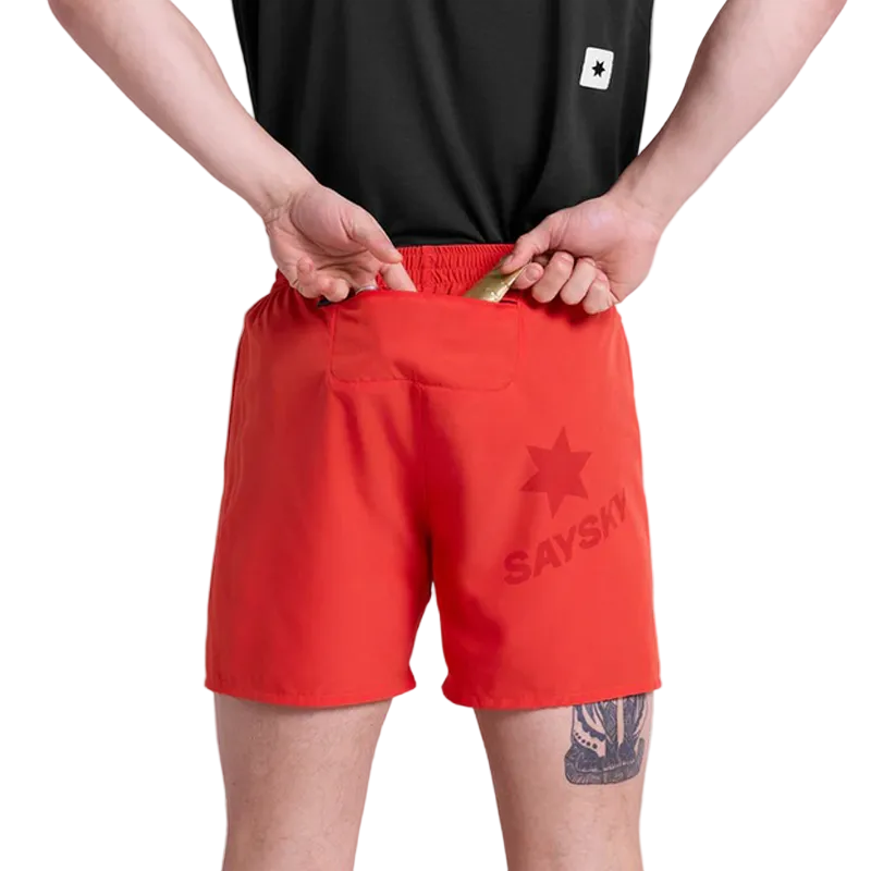 Saysky - Pace Shorts 5'' - Red - Men's