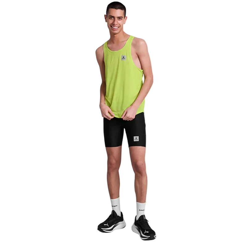 Saysky - Reactive Flow Singlet - Yellow Logo - Men's
