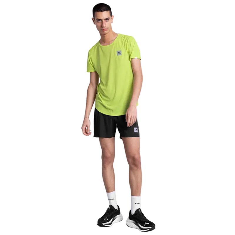 Saysky - Reactive Flow T-shirt - Yellow Logo - Men's