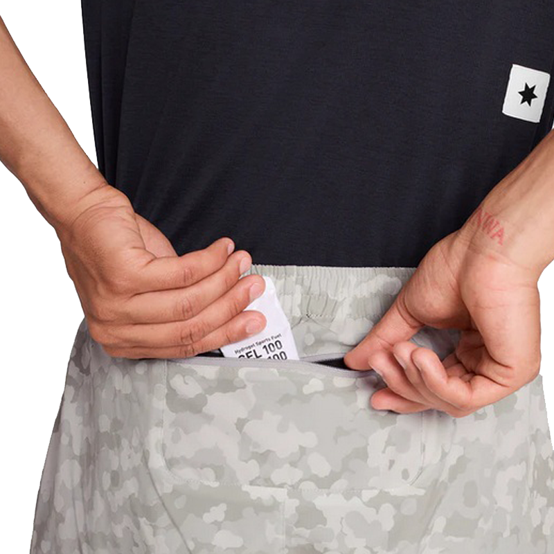 Saysky - 2 in 1 Camo Pace Shorts 5'' - Sand - Men's