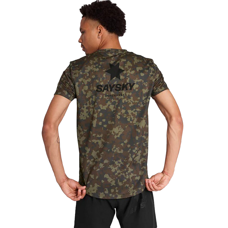 Saysky - Camo Combat T-Shirt - Brown - Men's