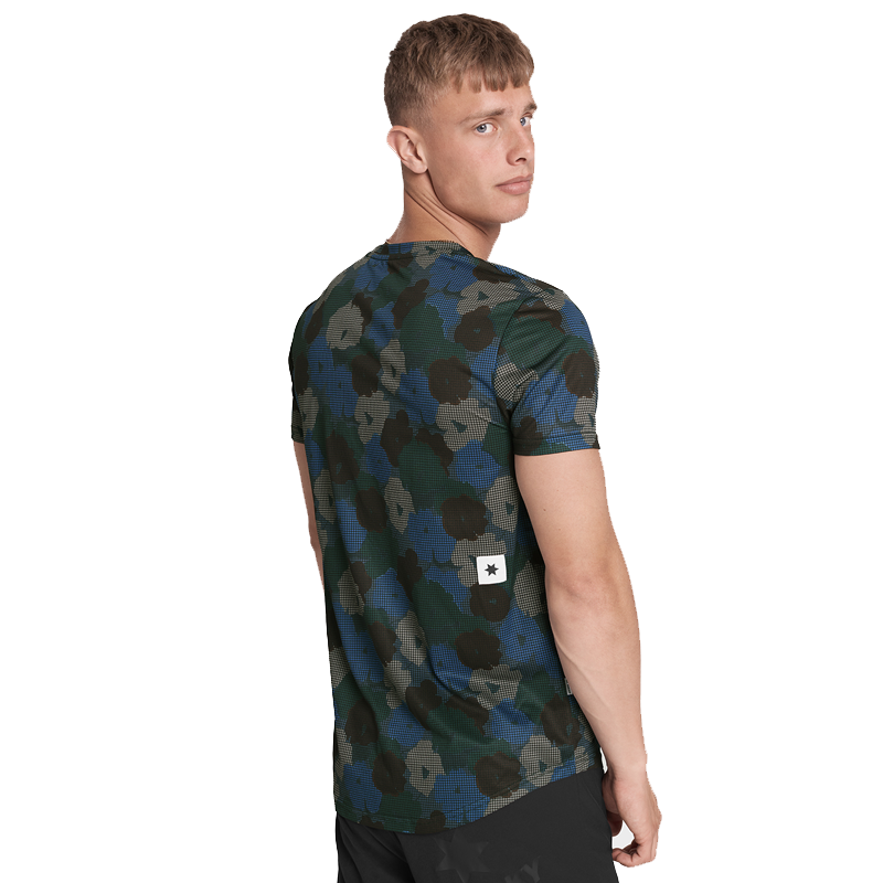 Saysky - Camo Flower Combat T-shirt - Blue - Men's