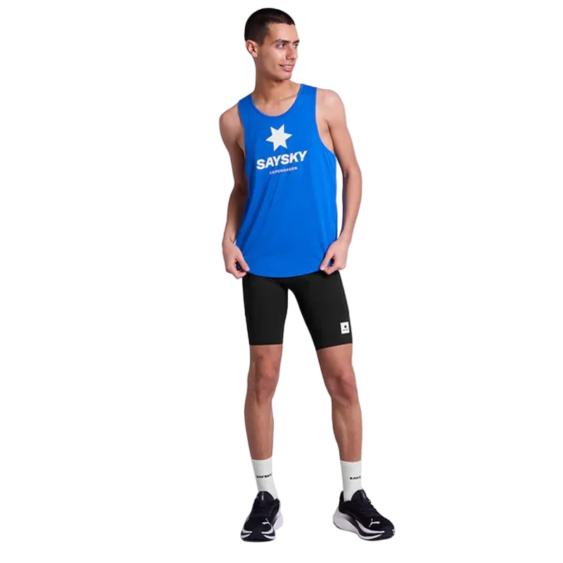 Saysky - Logo Combat Pro Singlet - Blue - Men's