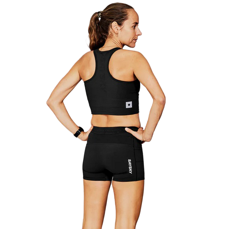 Saysky - Flow+ Short Tights 4" - Black - Women's