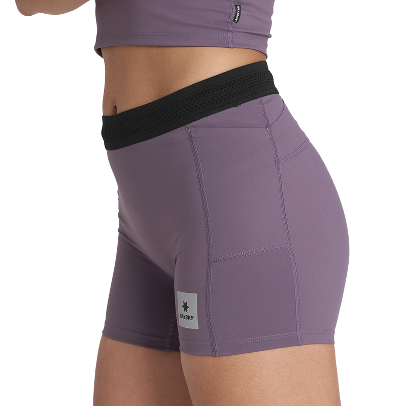Saysky - Flow+ Short Tights 4" - Purple - Women's