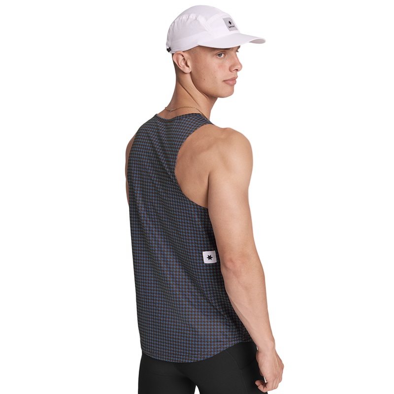 Saysky - Houndstooth Combat Singlet - Blue - Men's