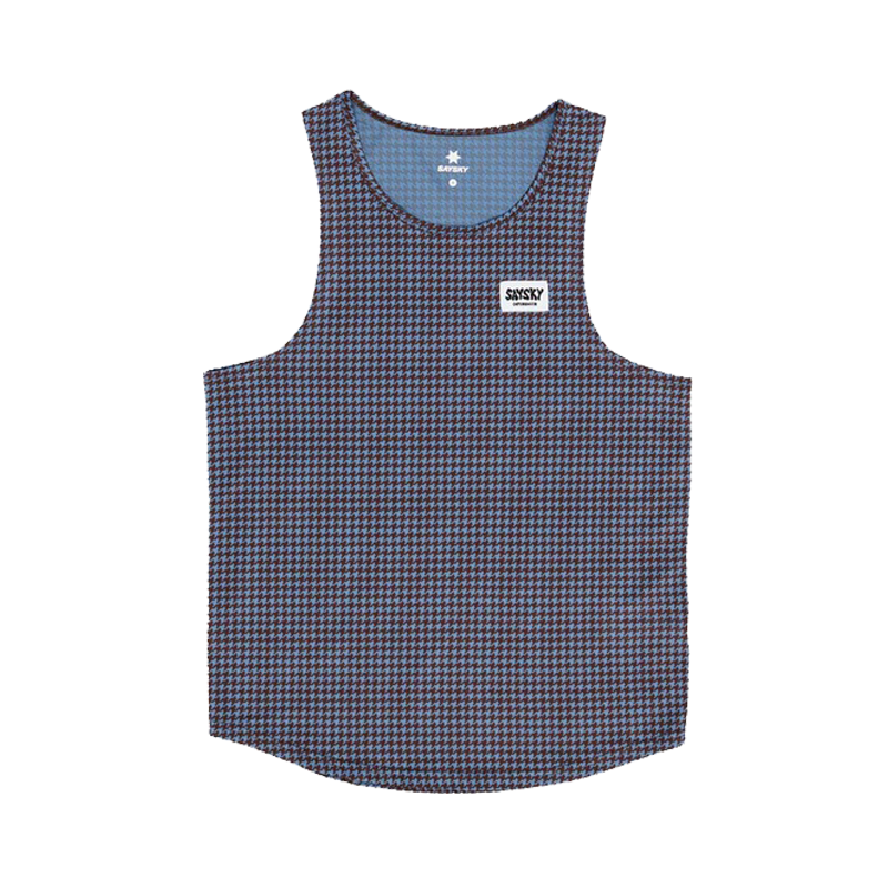 Saysky - Houndstooth Combat Singlet - Blue - Men's