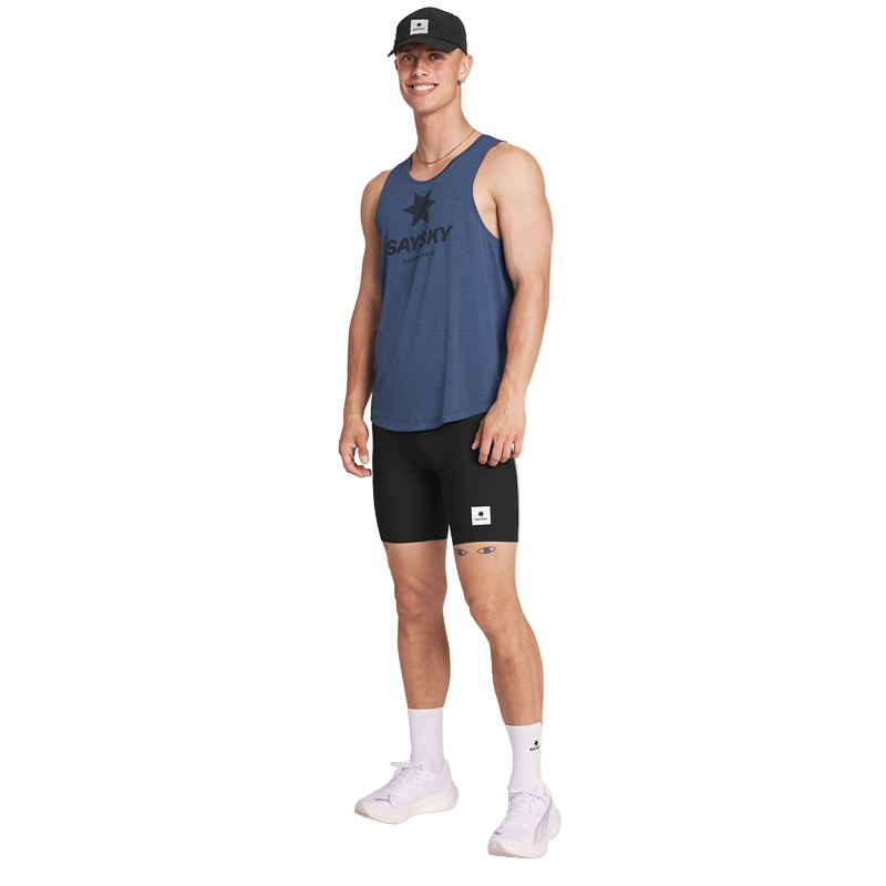 Saysky - Logo Combat Pro Singlet - Blue - Men's