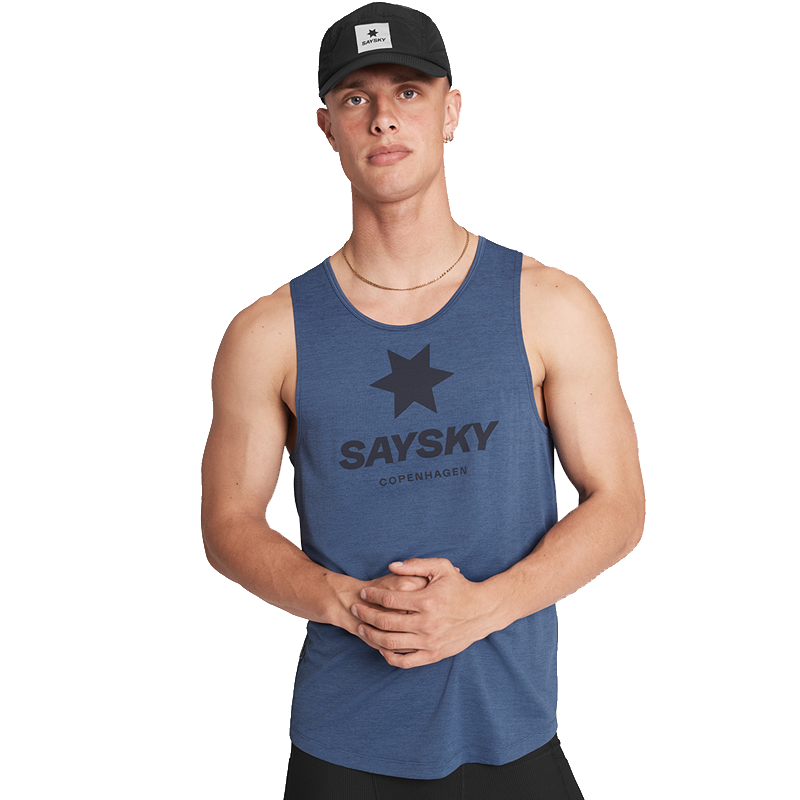 Saysky - Logo Combat Pro Singlet - Blue - Men's