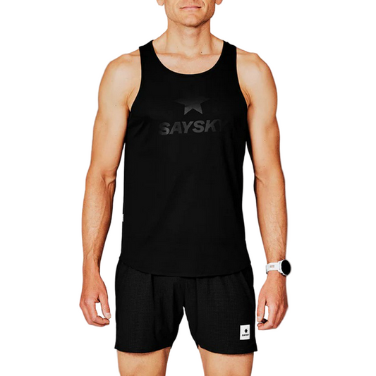 Saysky - Logo Flow Singlet - Black - Men's