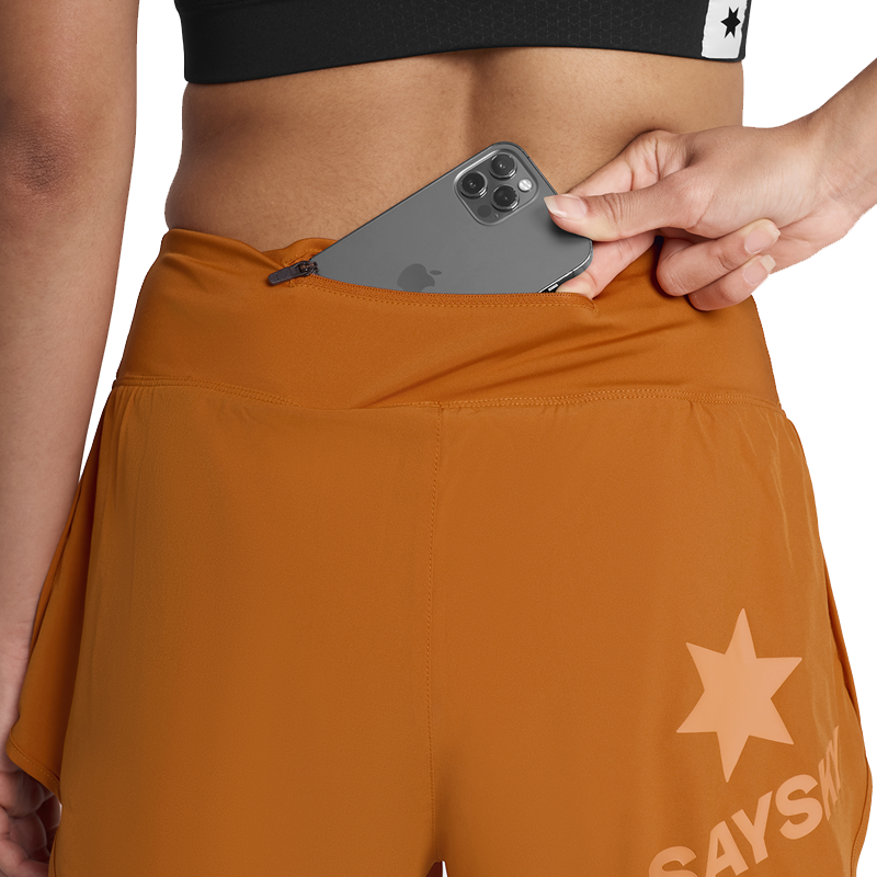 Saysky - Pace Shorts 3" - Orange - Women's