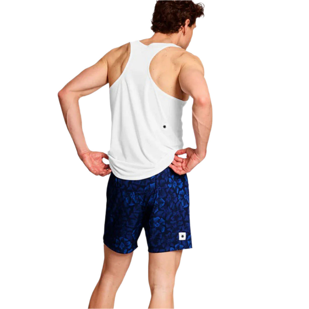 Saysky - Flower Pace Shorts 5" - Blue - Men's
