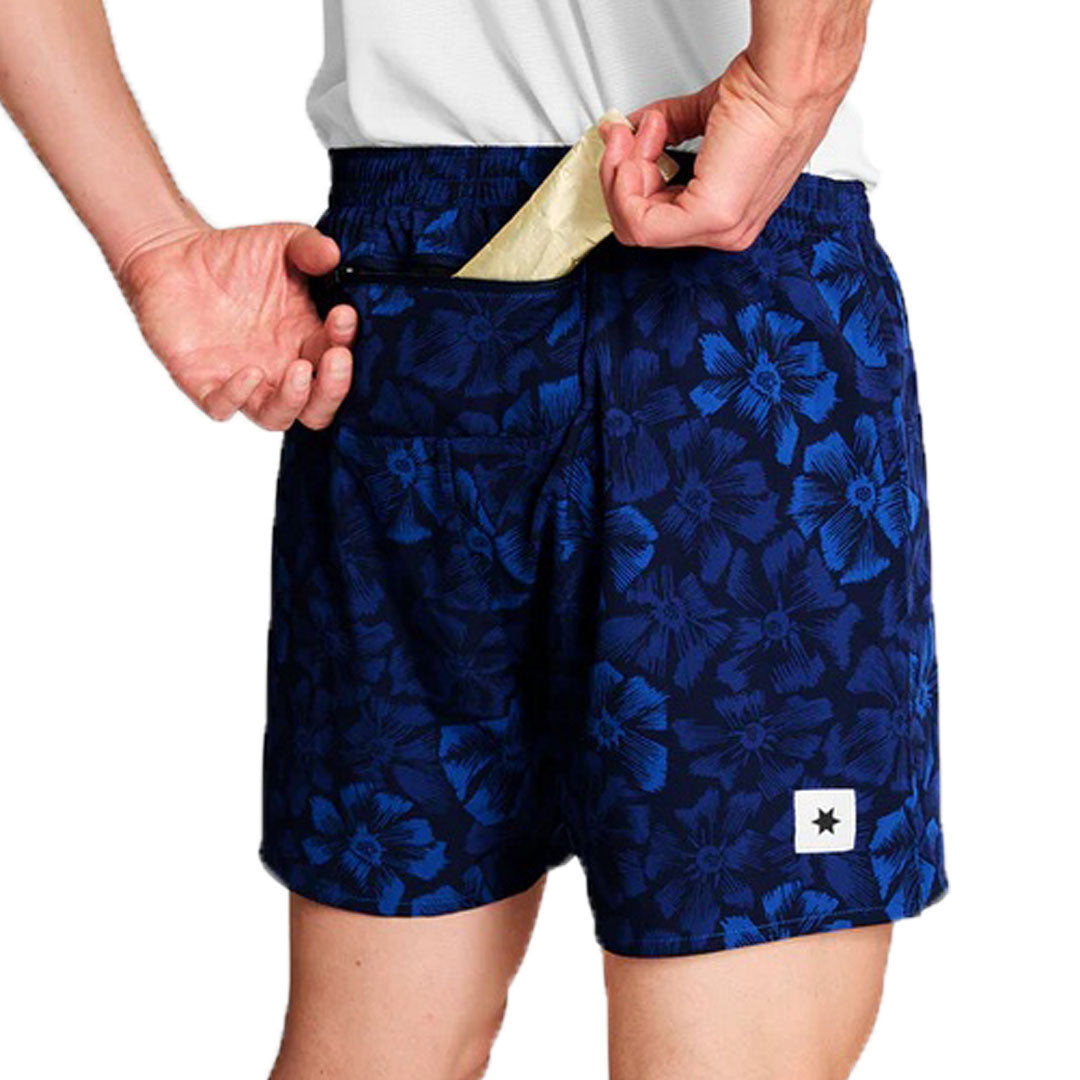 Saysky - Flower Pace Shorts 5" - Blue - Men's