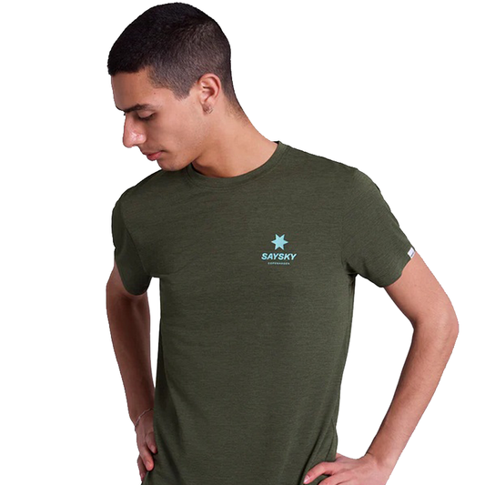 Saysky - Statement Combat Pro T-Shirt - Green - Men's