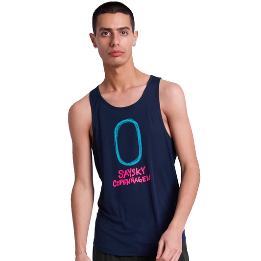 Saysky - Statement Flow Singlet - Blue - Men's