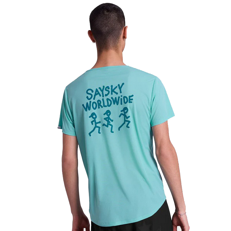 Saysky - Statement Flow T-Shirt - Blue - Men's