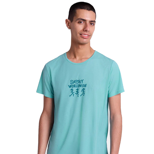 Saysky - Statement Flow T-Shirt - Blue - Men's