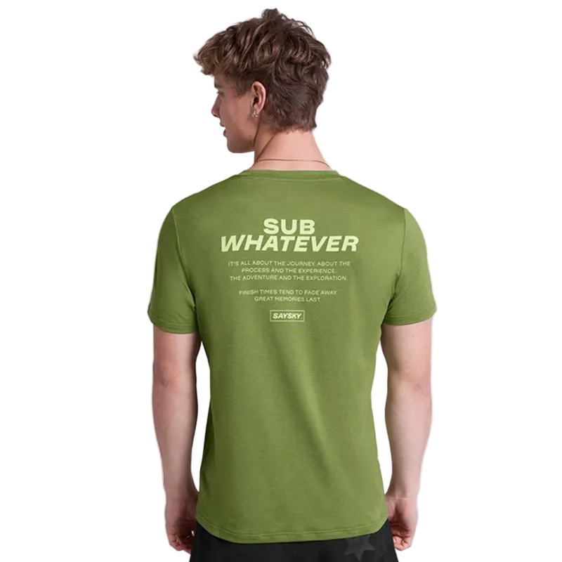 Saysky - Statement Pace T-Shirt - Green - Men's