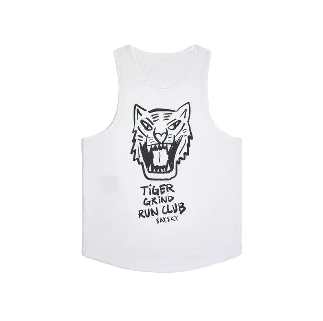 Saysky - Tiger Combat Pro Singlet - White - Men's