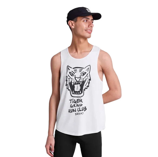 Saysky - Tiger Combat Pro Singlet - White - Men's
