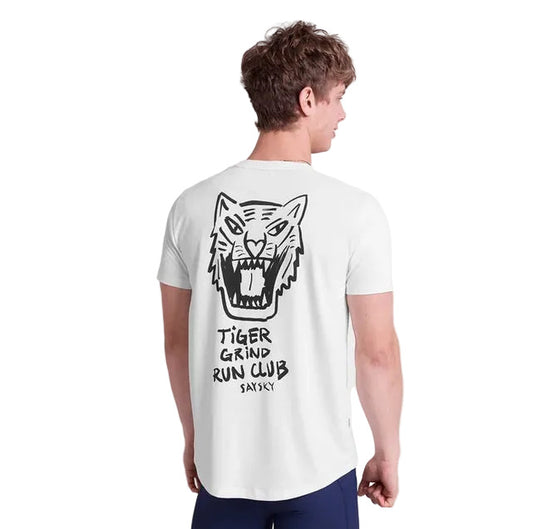 Saysky - Tiger Combat Pro T-Shirt - White - Men's